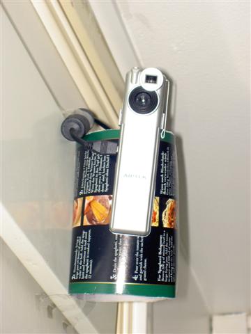 Das ist unsere Hammer Konstruktion f�r die Webcam